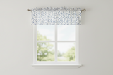 Cotton Window Valance Floral Print 58 Inch Wide Butterfly - Blue