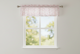 Cotton Window Valance Floral Print 58 Inch Wide Butterfly - Pink