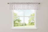 Cotton Window Valance Floral Print 58 Inch Wide Butterfly - Purple