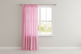 Cotton Curtain Polka Dots Print 58 Inch Wide / Small Dots - White on Pink