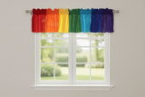 Solid Poplin Window Valance 120" Wide Rainbow