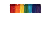 Solid Poplin Window Valance 120" Wide Rainbow