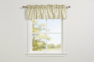 Pintuck Window Valance 52" Wide - Ivory