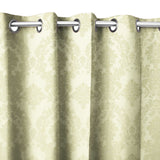 Grommet Blackout Curtain Taffeta Damask 56" Wide Tall Curtain