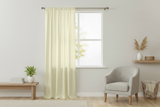Shiny Satin Solid Single Curtain Panel Drapery 58 Inch Wide - Ivory