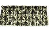 Floral Poplin Damask Window Valance 58" Wide