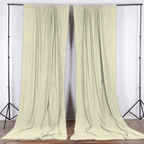 Solid Poplin Window Curtain or Photography Backdrop 58" Wide Ivory