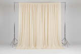 Solid Poplin Window Curtain or Photography Backdrop 58" Wide - Ivory