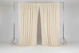 Solid Poplin Window Curtain or Photography Backdrop 58" Wide - Ivory