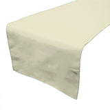 Poplin Table Runner Solid - Ivory