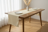 Poplin Table Runner Solid - Ivory