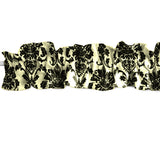 Floral Poplin Damask Curtain Sleeve Topper