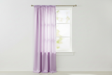 Shiny Satin Solid Single Curtain Panel Drapery 58 Inch Wide - Lavender