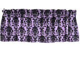 Floral Poplin Damask Window Valance 58" Wide