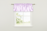 Shiny Smooth Satin Window Valance 58" Wide - Lavender