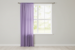 Solid Poplin Window Curtain or Photography Backdrop 58" Wide - Lavender