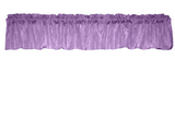 Crinkle Taffeta Window Valance 52" Wide - Lavender