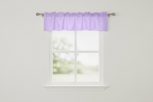 Faux Silk Dupioni Window Valance 56 Inch Wide - Lavender