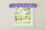 Faux Burlap Texture Curtain Sleeve Topper Window Treatment with Bottom and Top Ruffle