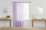 Faux Silk Solid Dupioni Window Curtain 56 Inch Wide - Lavender