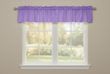 Solid Poplin Window Valance 58" Wide - Lavender