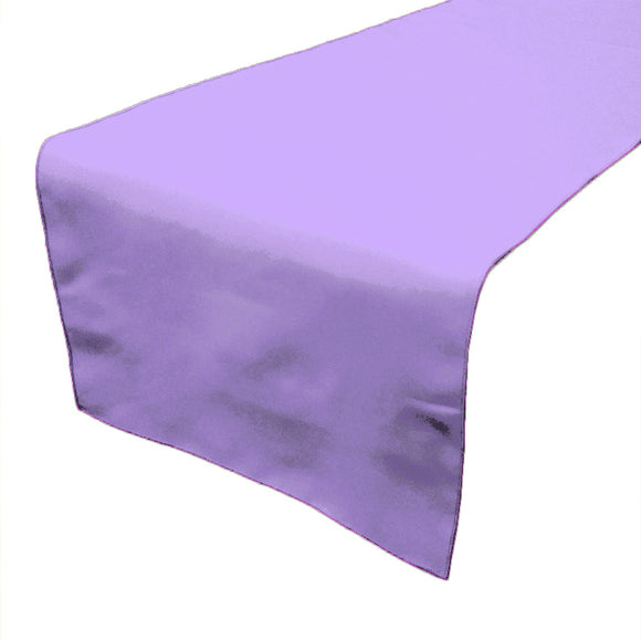 Poplin Table Runner Solid Lavender