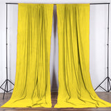 Solid Poplin Window Curtain or Photography Backdrop 58" Wide Lemon Yellow