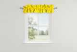 Solid Poplin Curtain Valance Sleeve Topper - Lemon