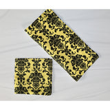 Poplin Damask Floral Napkins Dinner Table Decor 16" x 16" Hemmed (Pack of 6)