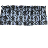 Floral Poplin Damask Window Valance 58" Wide