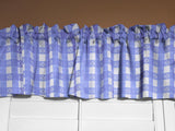 Poplin Tavern Gingham Checkered Polyester Window Valance 58" Wide