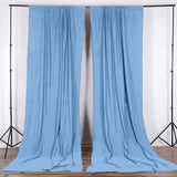 Solid Poplin Window Curtain or Photography Backdrop 58" Wide Light Blue