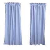Cotton 1/8th Inch Small Gingham Checkered Curtain 58 Inch Wide - Light Blue