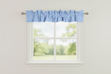 Solid Poplin Curtain Valance Sleeve Topper - Light Blue