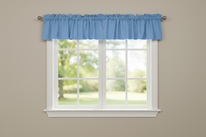 Solid Poplin Window Valance 58" Wide - Light Blue
