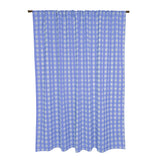 Poplin Tavern Gingham Check Print Polyester Window Curtain 58 Inch Wide