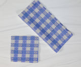 Poplin Tavern Gingham Checkered Polyester Napkins Dinner Table Decor 16" x 16" Hemmed (Pack of 6)