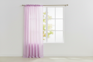 Cotton 1/8th Inch Small Gingham Checkered Curtain 58 Inch Wide - Light Pink