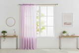 Cotton 1/8th Inch Small Gingham Checkered Curtain 58 Inch Wide - Light Pink