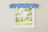 Faux Burlap Texture Curtain Sleeve Topper Window Treatment with Bottom and Top Ruffle