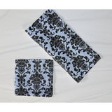 Poplin Damask Floral Napkins Dinner Table Decor 16" x 16" Hemmed (Pack of 6)
