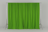 Solid Poplin Window Curtain or Photography Backdrop 58" Wide - Lime Green