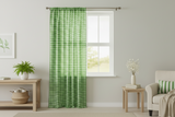Poplin Gingham Checkered Window Curtain 56 Inch Wide - Lime Green