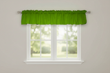 Solid Poplin Window Valance 58" Wide Lime Green