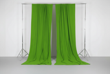 Solid Poplin Window Curtain or Photography Backdrop 58" Wide - Lime Green