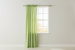 Cotton 1/8th Inch Small Gingham Checkered Curtain 58 Inch Wide - Lime Green