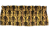 Floral Poplin Damask Window Valance 58" Wide