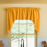 Poplin Solid Swag Window Valance 72" Wide / 36" Tall