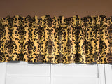 Floral Poplin Damask Window Valance 58" Wide