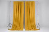 Solid Poplin Window Curtain or Photography Backdrop 58" Wide - Marigold